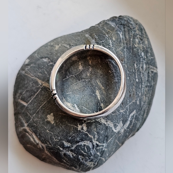 Navajo Ring, Multi Stone Inlayed, Sterling Silver. Artist: Steve Fransico EUC! - Picture 4 of 11